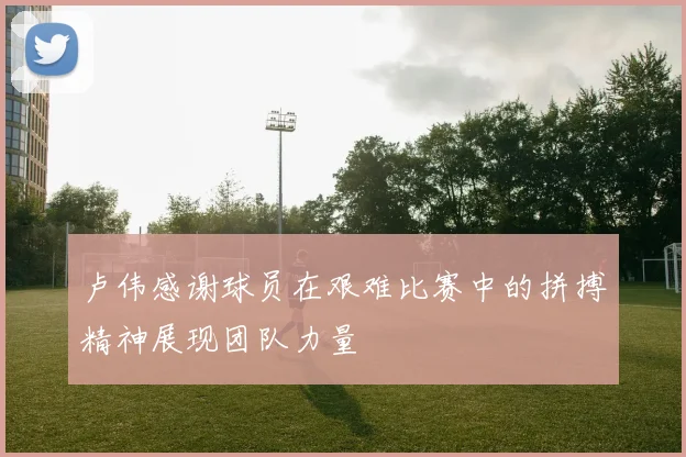 卢伟感谢球员在艰难比赛中的拼搏精神展现团队力量